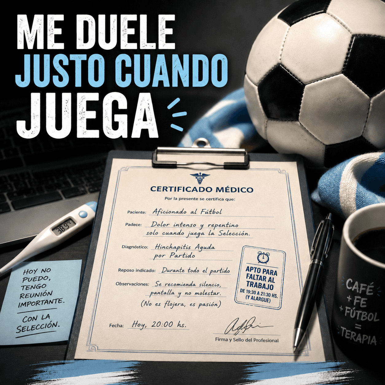 Me duele justo cuando juega